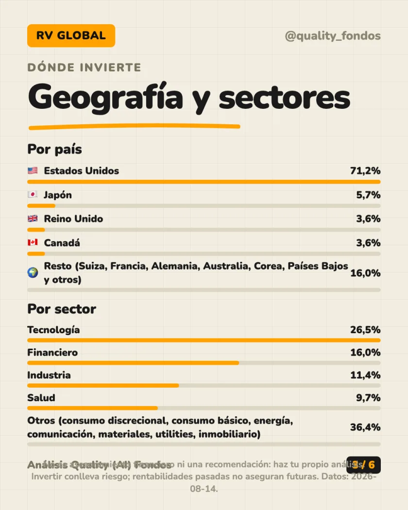 Qué lleva dentro del análisis de iShares Developed World Index Fund (IE) Clase S Acc EUR