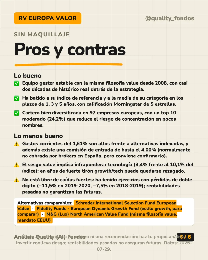 Costes y fiscalidad del análisis de M&G (Lux) European Strategic Value Fund, Clase EUR A (Acumulación)