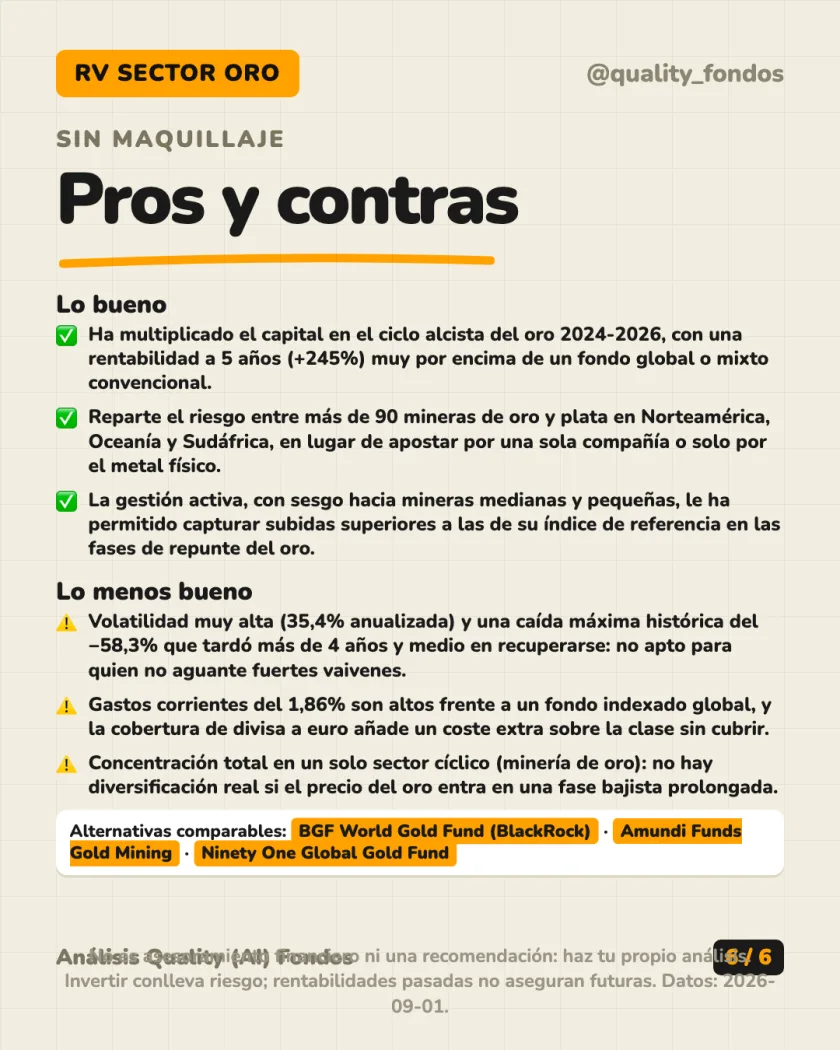 Costes y fiscalidad del análisis de Schroder International Selection Fund Global Gold A Accumulation EUR Hedged