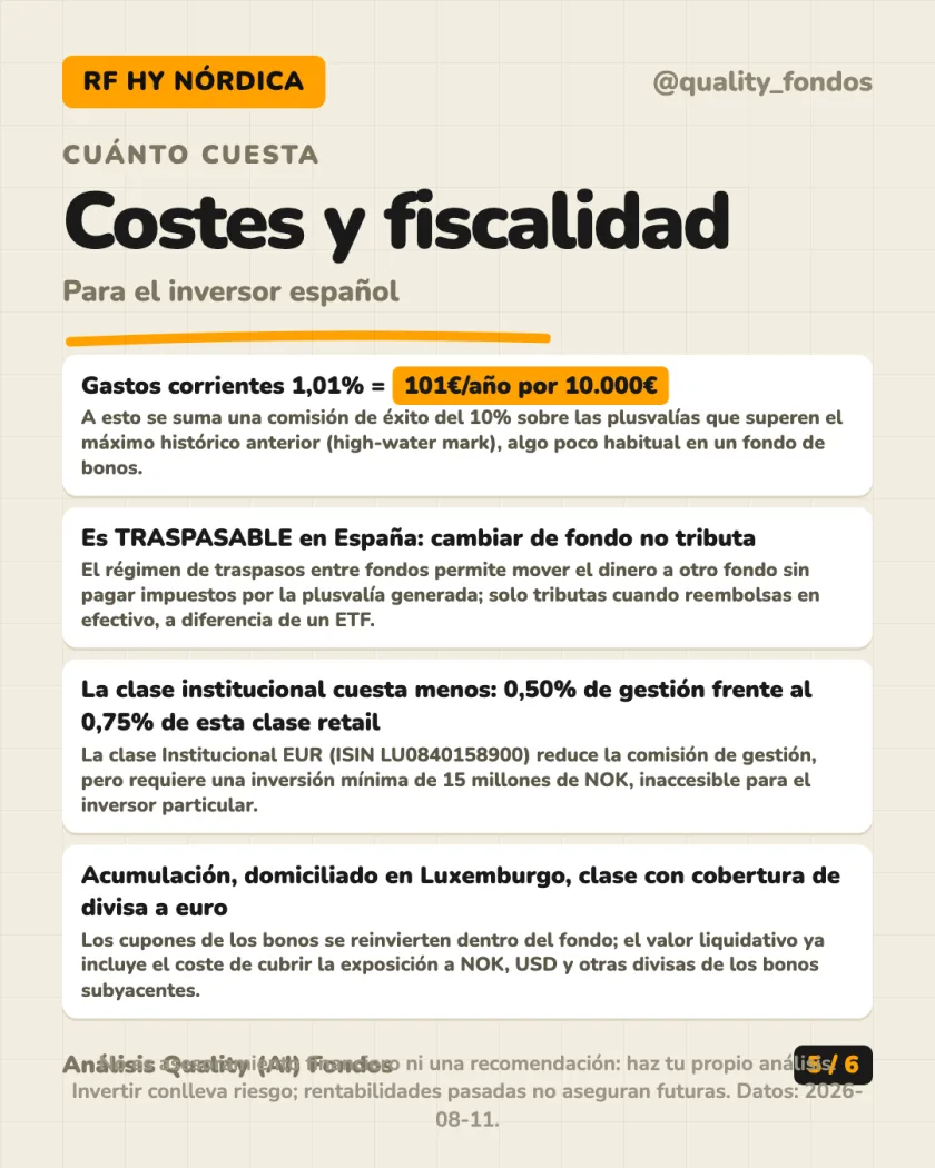 Rentabilidad histórica del análisis de Storm Fund II - Storm Bond Fund, Clase RC EUR (Acum., con cobertura de divisa)